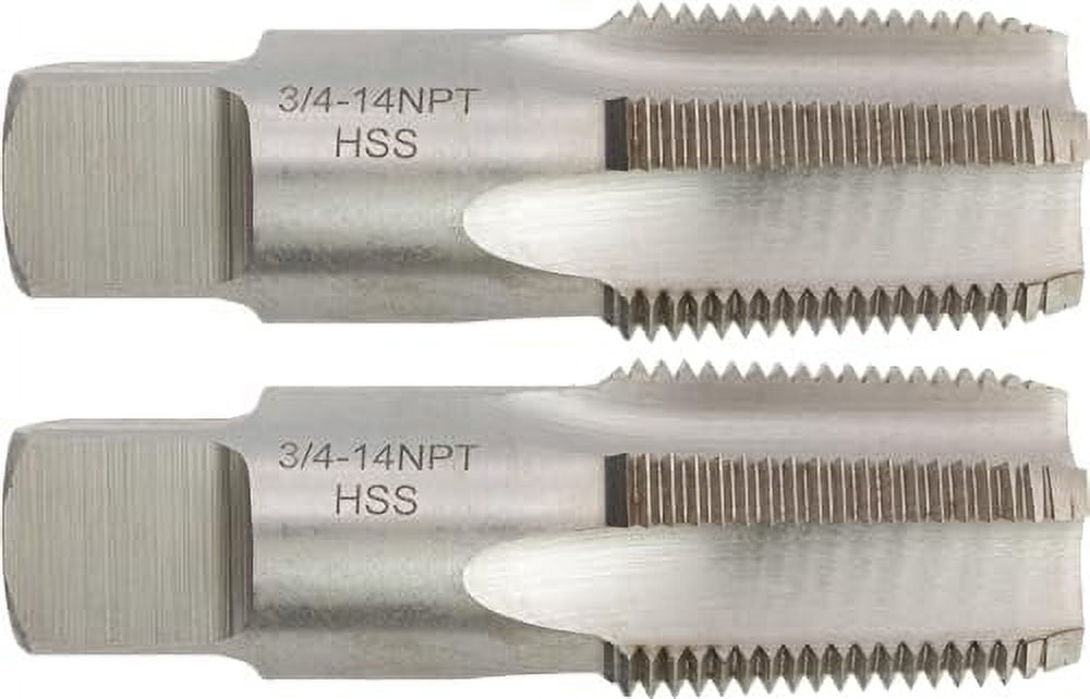 M2 High-Speed Steel Pipe Tap – 3"-8 Thread, Straight Flute, Bottoming Chamfer, Bright Finish 5 thumbnail image