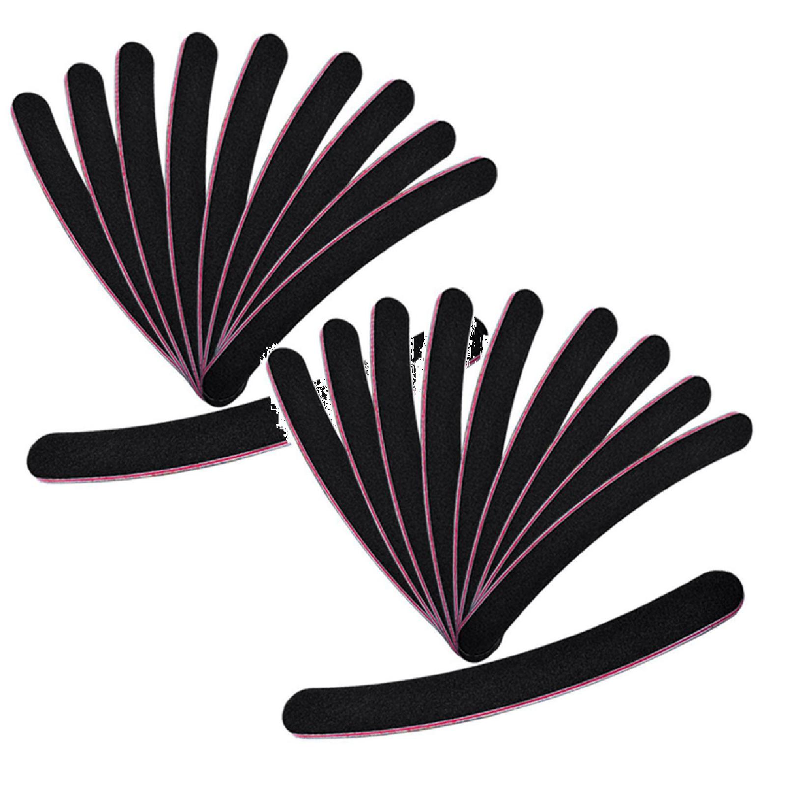 10 pcs Nail Files Buffer Buffing Slim Grit Sandpaper Fingernail Buffer