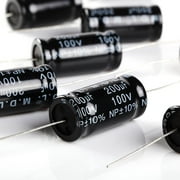 10 pcs Non-Polarized Electrolytic Audio Capacitor 100 VOLTS 200uF