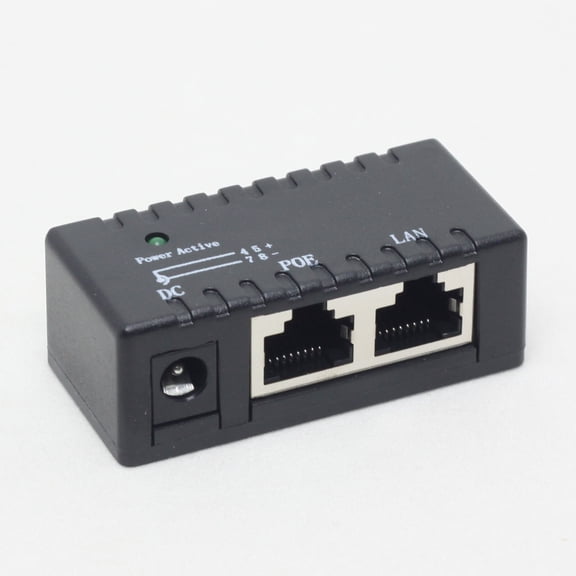 10 pcs Passive PoE Injector Splitter Module Wall Mount (4,5+/7,8-) 5.5*2.1mm DC