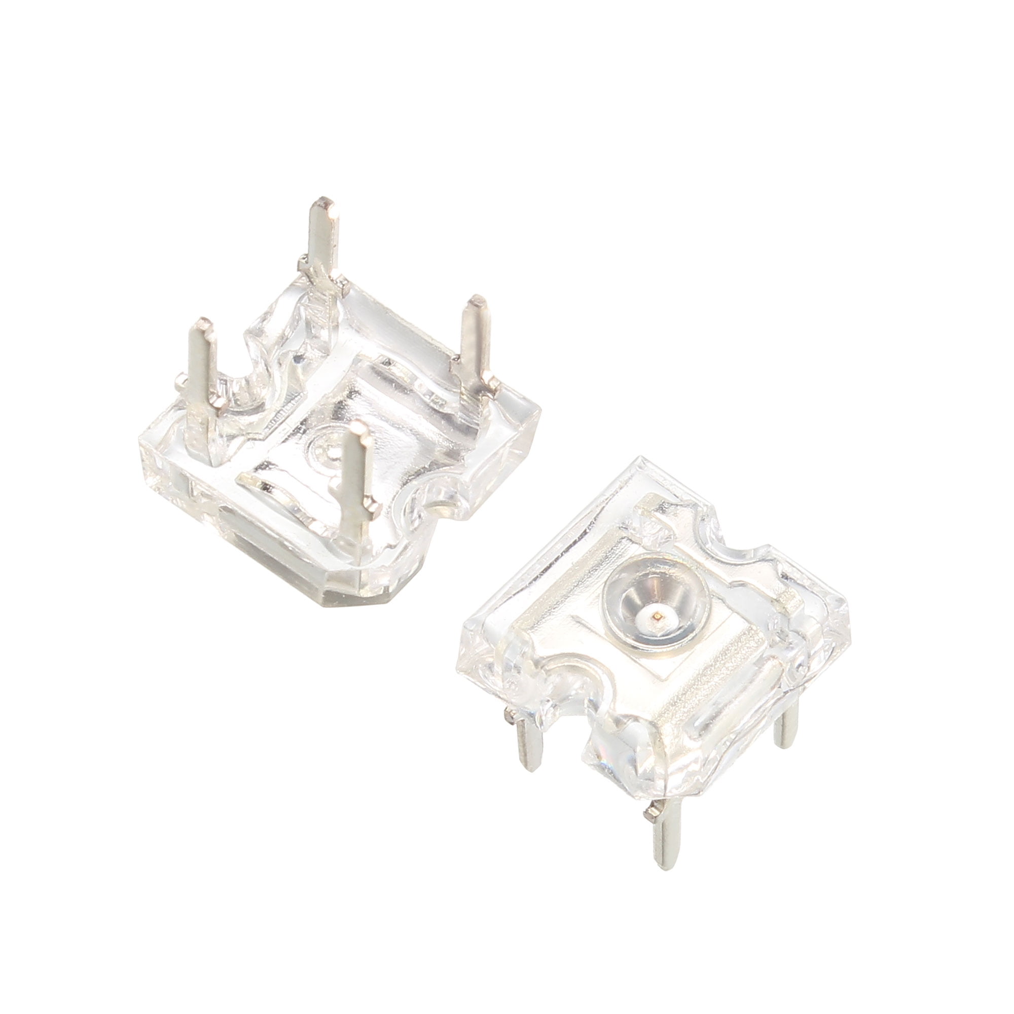 10 pcs Piranha Red LED Diode Lights (Super Flux 4 pins Clear DC2-2.2V ...