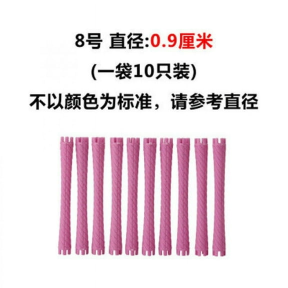 10 pcs Plastic Perm Rods Flexible Perm Rods Hair Rollers Hair Curler Hair Curling Tools for Women