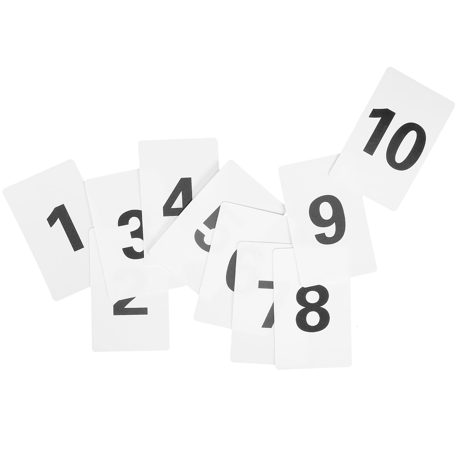10 pcs Plastic Table Number Cards Desktop Digital Cards Plastic Number
