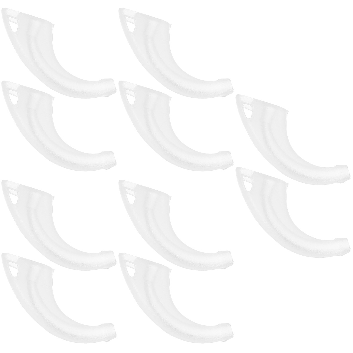 10 pcs Replacement Ear Hook Transparent Plastic Ear Hook Hearing Aid