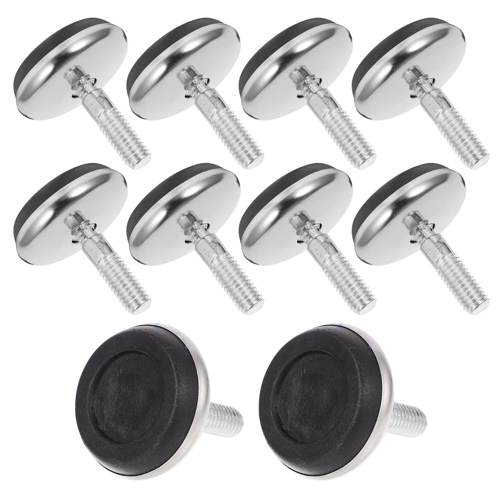 10 pcs Screw on Furniture Leveling Feet Adjustable Furniture Levelers Feet Chair Leveling Legs