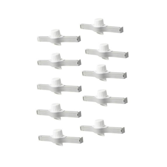 10 pcs Seal Pour Food Storage Clip Food Bags Clips with Pour Spouts Bag Sealing Clips with Discharge Nozzles Plastic Bag Sealing Clamp Food Kitchen Snack Tool Kitchen Appliances