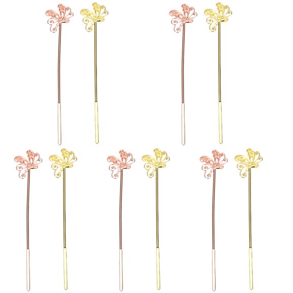 10 pcs Sealing Wax Stirring Sticks Wax Seal Mixing Rod Stainless Steel Sealing Wax Stirrers