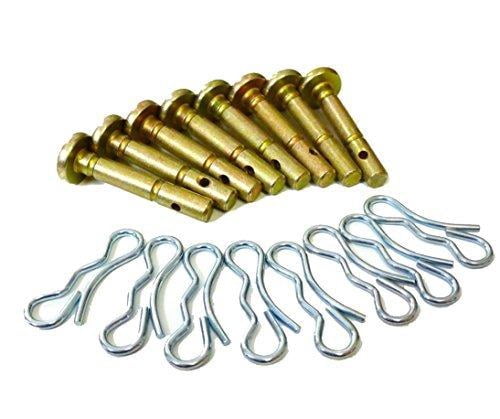 10 pcs Shear Pins + 10 pcs Cotters Pins for 738-04124A Cub Cadet MTD Troy Bilt 714-04040 738-04124 Snowblowers Replacement .25" x 1.5"