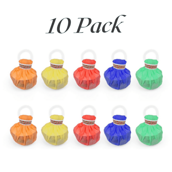 10 pcs Streamer Poppers Hand Throw No Mess Decorations Confetti for Wedding/Party