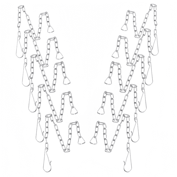 10 pcs Toilet Handle Chain Stainless Steel Toilet Flapper Lift Chain Replacement Fits Most Flappers