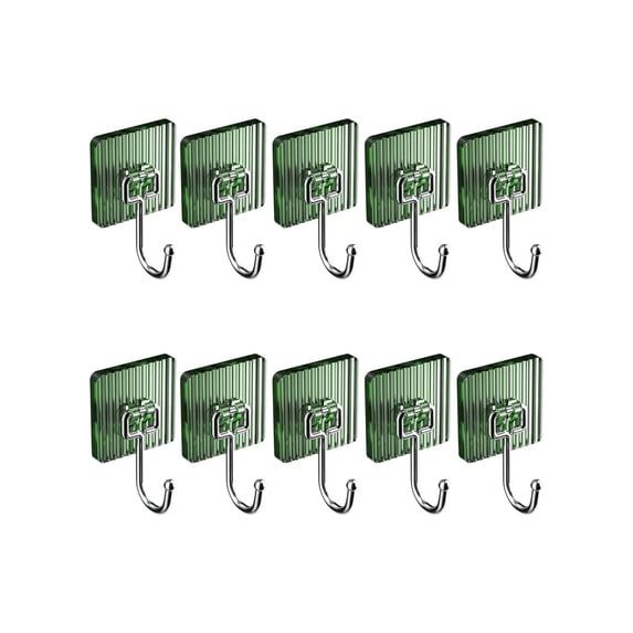 10 pcs Transparent Adhesive Hooks for Doors,Windows,Kitchens Bedrooms, Hooks for Holiday Wreaths, Damage-Free, No-Drill