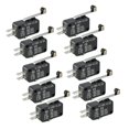 thumbnail image 1 of 10 pcs V-156-1C25 Black Hinge Roller Lever Micro Limit Switches, 1 of 4