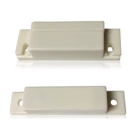 10 pcs NO White Door Contacts (NORMALLY OPEN) Surface Mount Security Alarm Door Window Sensors. These Door Contacts (DCS) Work with All Access Control and Burglar Alarm Systems