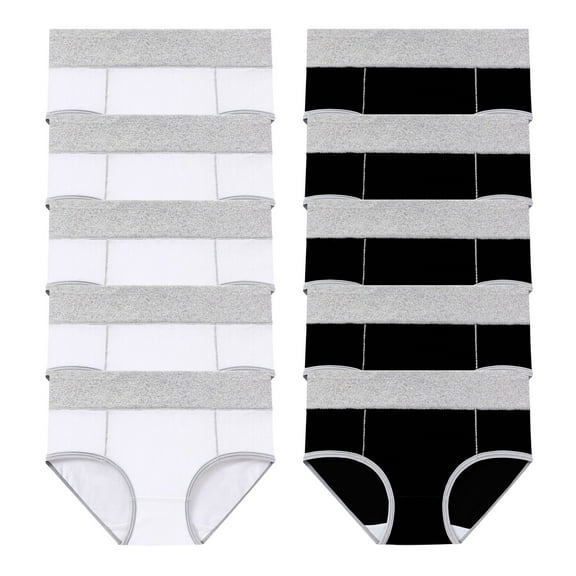 10 pcs Women Teen Girl Leakproof Reusable Panties Period Panties High Waisted Menstrual Leakproof Panties Multi Pack