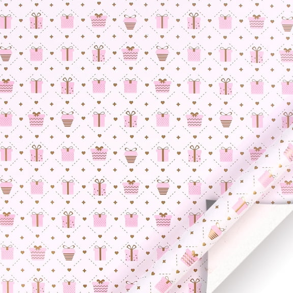 10 pcs Wrapping Paper for Girl, Christmas Wrapping Paper, Gift Wrap for Birthday, Valentines Day, Christmas, Wedding, Baby Shower