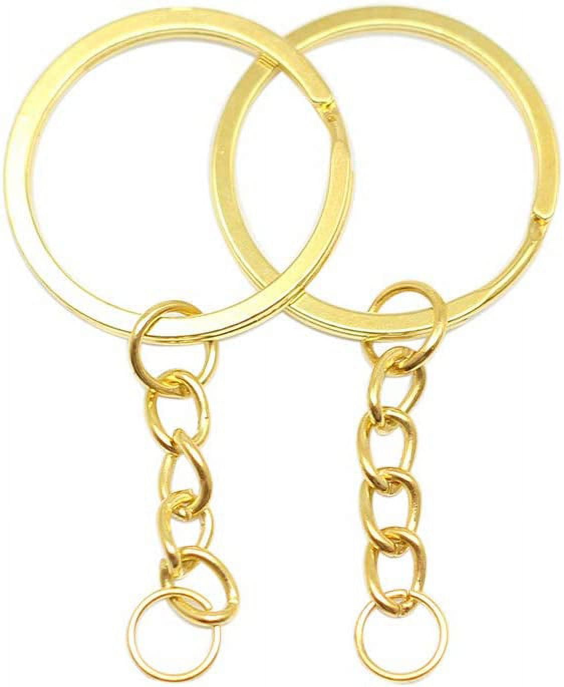 4Pcs Keyring Key Chain Rings Split Ring Keychain Flat Split Ring - Yahoo  Shopping