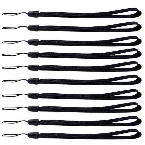 10 pcs/pack Lanyard Hand Wrist Strap Rope Band Black Camera HOT. TOP Prof M