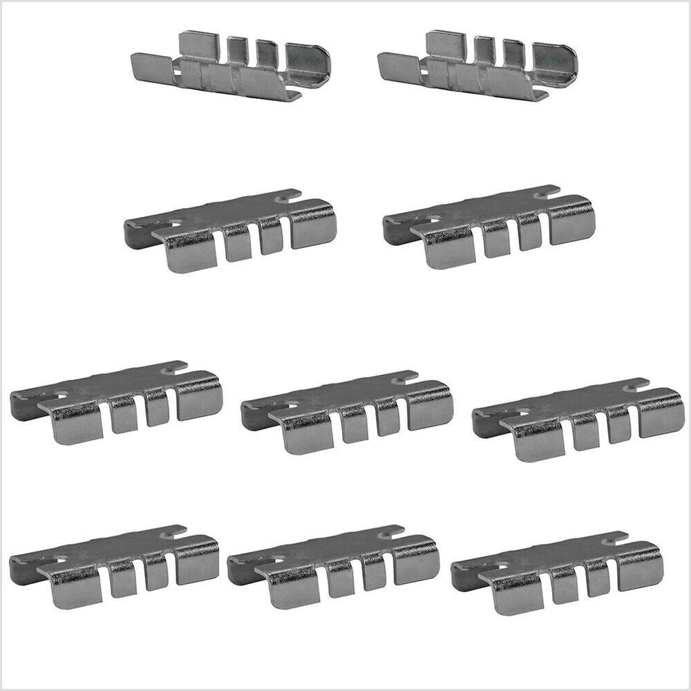 10 pcss CENTter Shelf Rest Clip For Brackets To Hang Glass Wood Or
