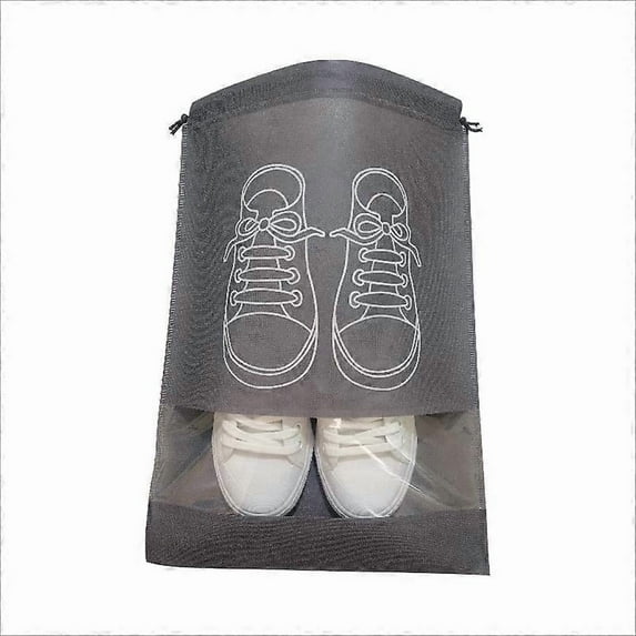 10-piece Travel Shoe Bag, Drawstring Luggage Shoe Bag With Transparent Window, Household Shoe Dust Cover