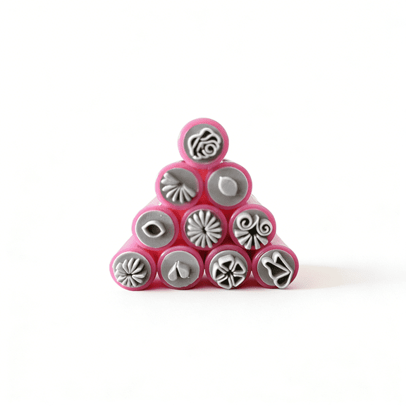 10-piece nail stamp set, a quick nail design tool in 3 seconds, with a variety of patterns to choose from, suitable for beginners to DIY nail art, and a doodle/dotting tool.