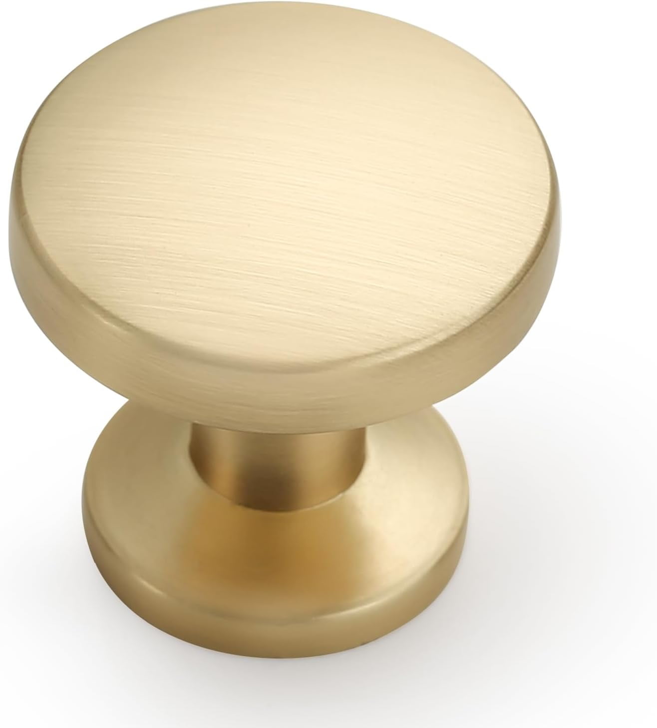 Tabletop Handle 10 piece set of brushed brass cabinet handles, single hole cabinet ...