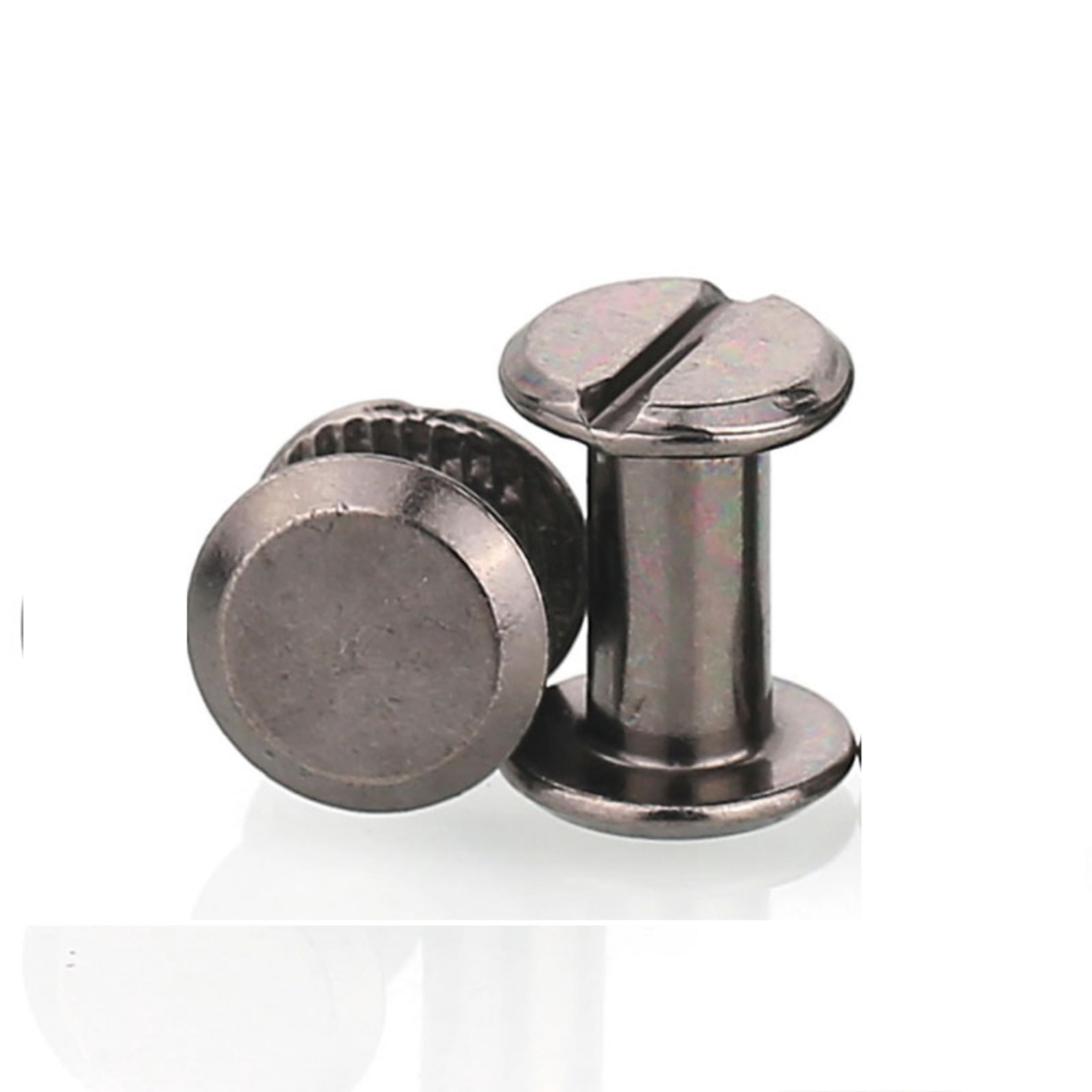(10 pieces) Carbon Steel Black Mother-Son Locking Slotted Countersunk Rivets M5X35mm.