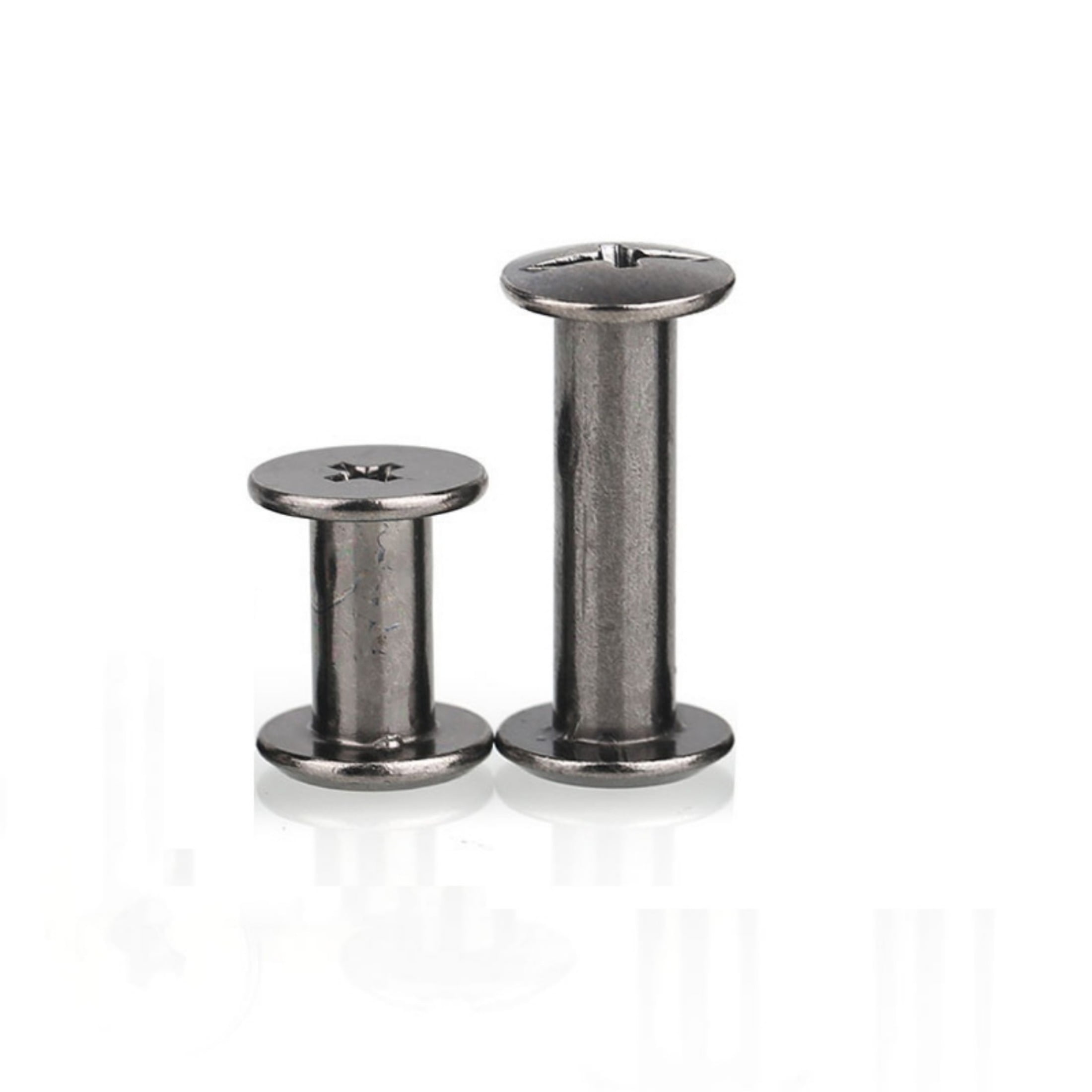 (10 pieces) Carbon steel -plated black mother -child rivet lock rivets M5X60mm.