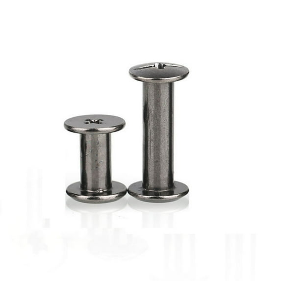 (10 pieces) Carbon steel -plated black mother -child rivet lock rivets M5X60mm.