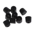 thumbnail image 1 of 10 pieces Replacements Memory Foam Earphone Tips, Tips Sponge Cap Cover For Headphone,medium 3.0mm black, 1 of 7