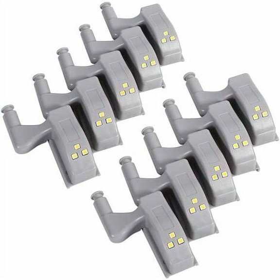 10 pieces of LED hinge sensor lights, used for cabinets, kitchens, night lights, wardrobes, cabinets, and night lights