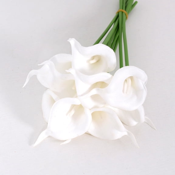 10 pieces of artificial horseshoe lotus silk artificial flowers, 13.3 inches, suitable for Mother's Day, Easter, home kitchen, and weddings