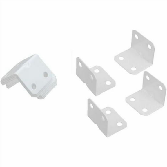 10 pieces of metal L-shaped door and window frame corner brackets, right angle brackets, white