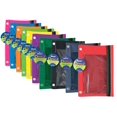 thumbnail image 1 of 10/pk 3-Ring Pen Pencil Pouch with a Mesh Window 10 Assorted colors, 1 of 1