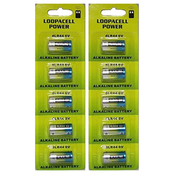 Convertisseur Adaptateur Pour Batterie 4LR44 / 4SR44 (6V) + 10 Piles LR44 Offertes - Neuf