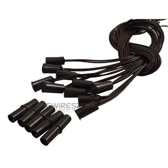 10/pk Brown 3/8" Recessed Wired Security Alarm Door Window Switch Contact Magnet