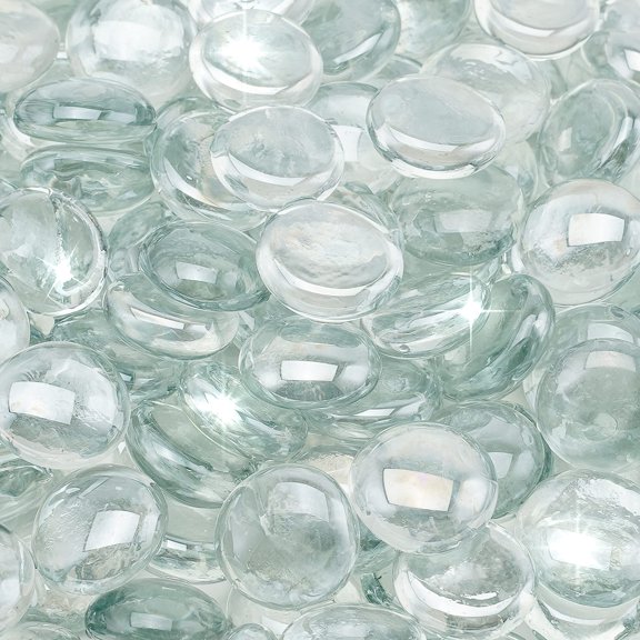 10-pound Fire Glbeads - 1/2 Inch Luster Drops For Fireplace Pit | Gas Log Sets Landscaping Fish Tank Crystal Ice