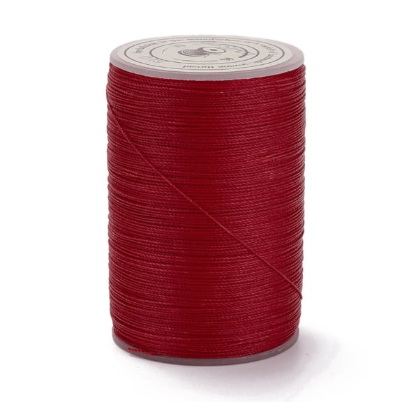 10 roll Round Waxed Polyester Thread String Micro Macrame Cord Twisted Cord for Leather Sewing Stitching Red 0.3~0.4mm 174.98 Yards(160m)/Roll