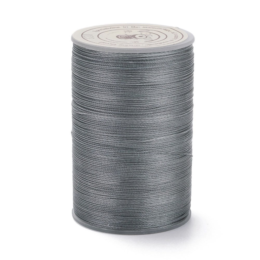 10 roll Round Waxed Polyester Thread String Micro Macrame Cord Twisted Cord for Leather Sewing Stitching Silver 0.3~0.4mm 174.98 Yards(160m)/Roll