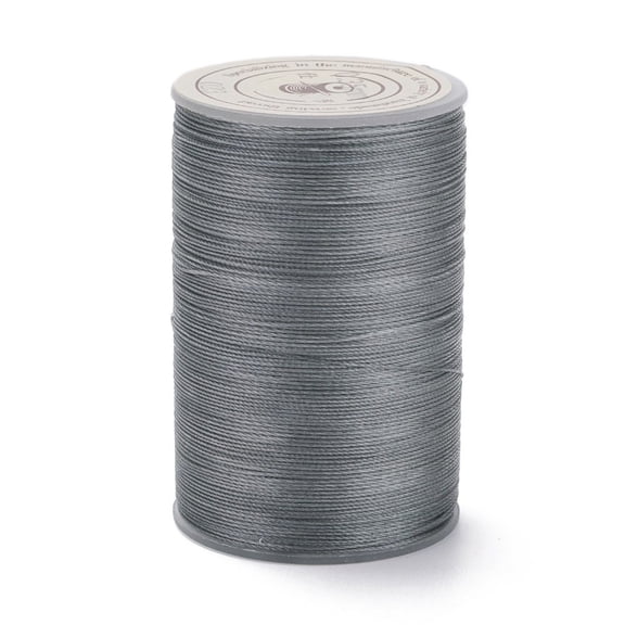 10 roll Round Waxed Polyester Thread String Micro Macrame Cord Twisted Cord for Leather Sewing Stitching Silver 0.3~0.4mm 174.98 Yards(160m)/Roll