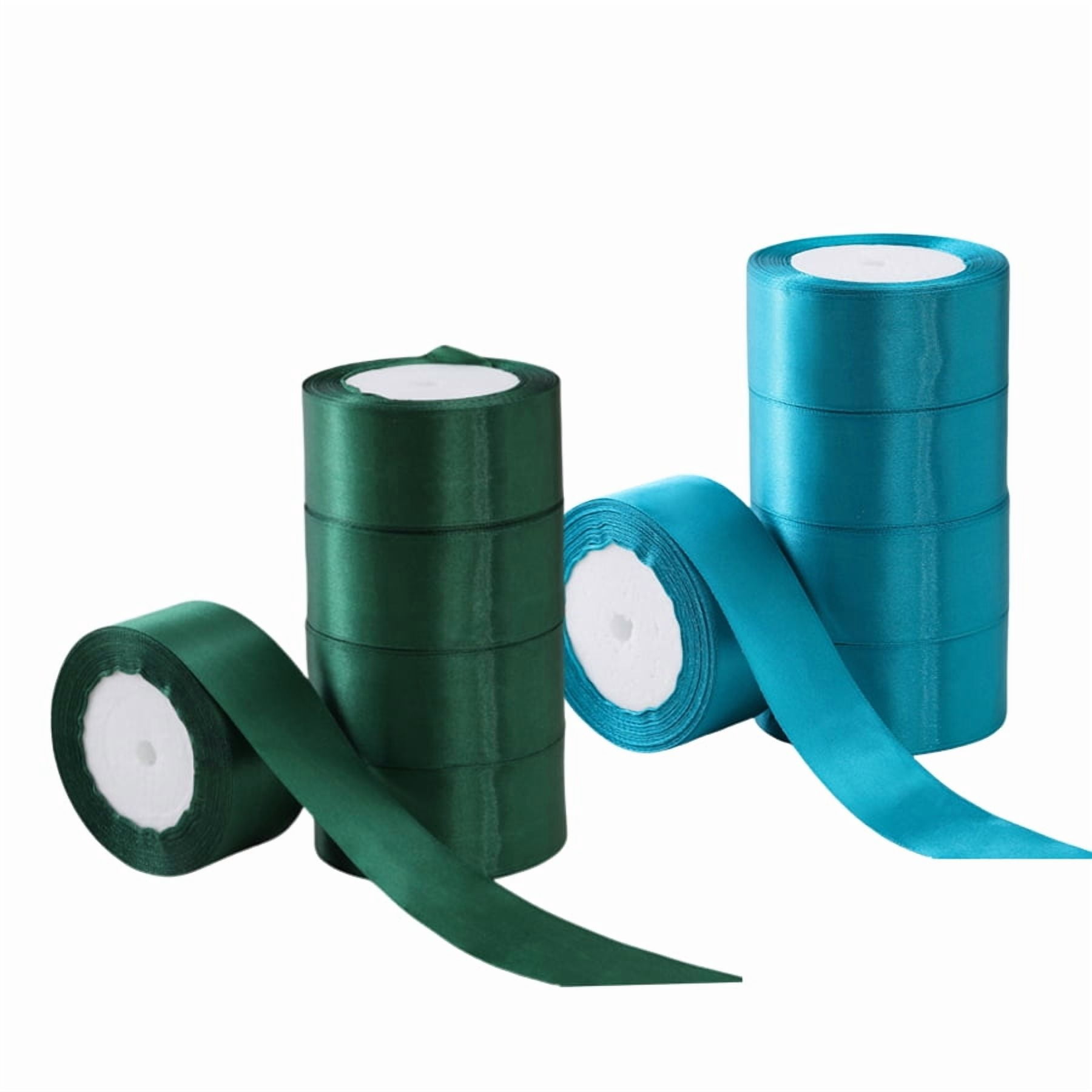10 rolls of 4cm wide decorative ribbons for gift wrapping, parties, holiday, total 225m