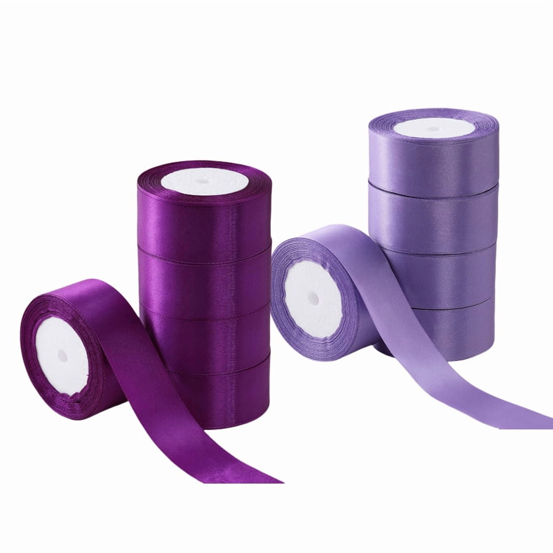 10 rolls of 4cm wide decorative ribbons for gift wrapping, parties, holiday, total 225m