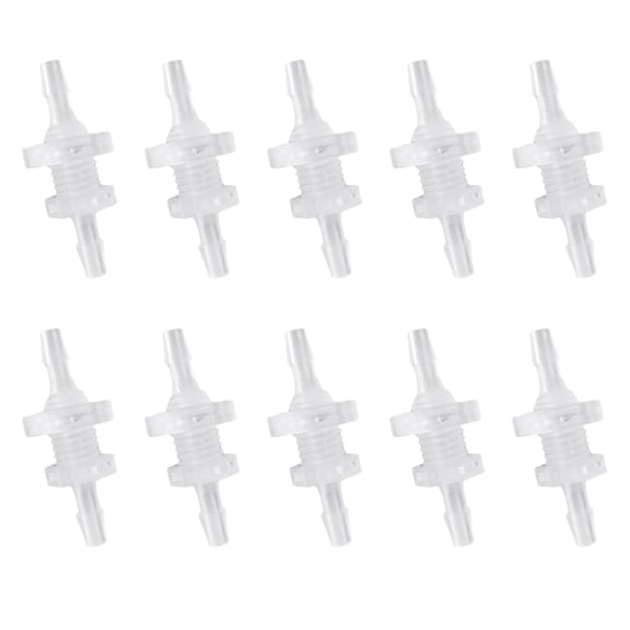 10 sets 3/16 Thru-Bulk Bulkhead Plastic Hose Barb Fittings Plastic Hose Barb Fittings 3/16" Pipe Connector Fittings