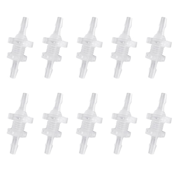 10 sets 3/16 Thru-Bulk Bulkhead Plastic Hose Fittings Plastic Hose Fittings 3/16" Pipe Connector Fittings