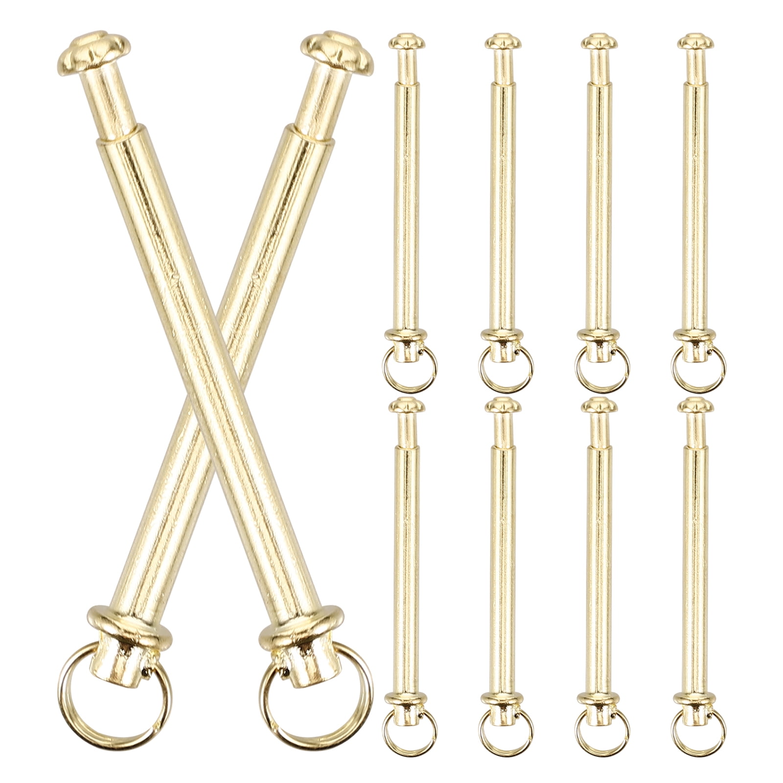 10 sets of Folding Hand Fan Shaft Rivets And Nuts Repair Kit Solid Shaft Replacement Fastener