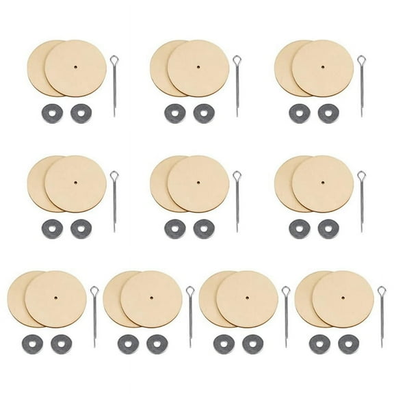 10 sets of doll joints-Wood Color