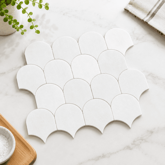 Tile View Website 10-sheet Fish Scale Peel And Sticksplash Tile 11.4