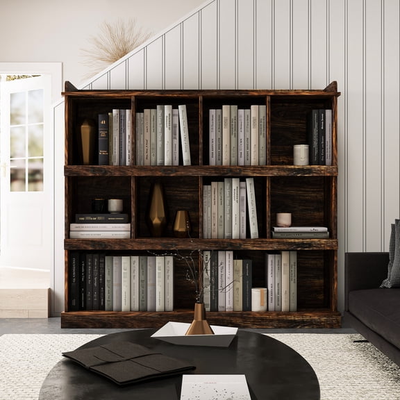 10-shelf Bookcase. Organize Your Books And More. 15mm Particle Board & 3mm . Modern Style. 54.21" X 11.65" 47.25 Bookcase, . Keep Items Organized Neatly. Dependable.