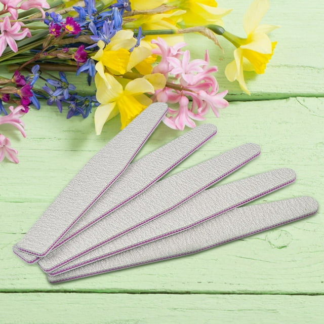10 smoothing and polishing nail files, for manicure and nail art in