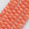 thumbnail image 1 of 10 strand Cat Eye Beads Round Light Salmon 6mm Hole: 1mm about 66~68pcs/strand 14.5~15.3 inch, 1 of 3