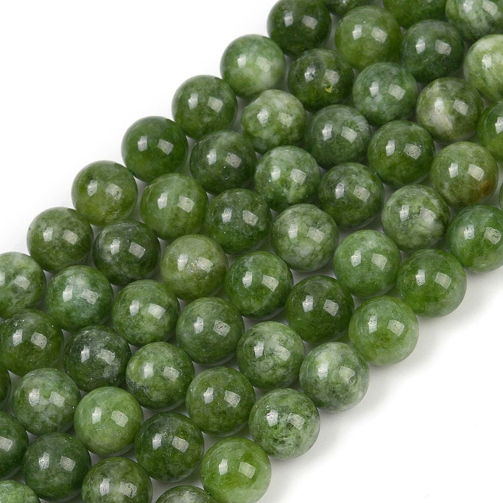 10 strand Dyed Natural Malaysia Jade Beads Strands Round Green 10mm Hole: 1.2mm about 19pcs/strand 7.09 inch(18cm)